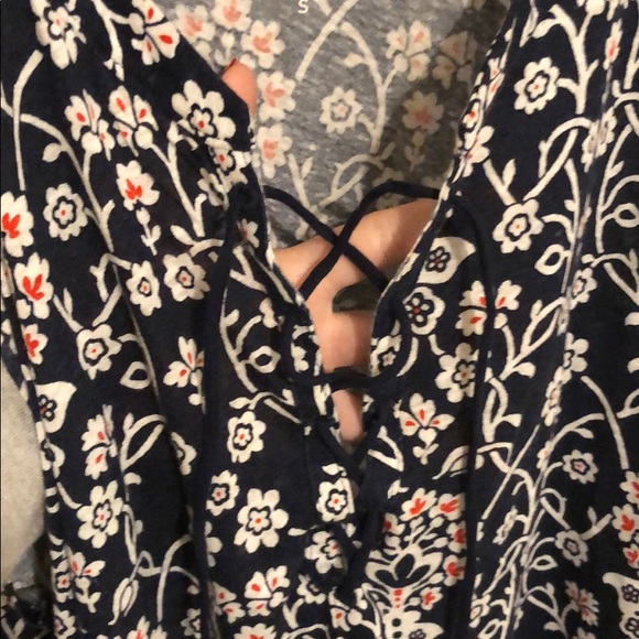 Ann Taylor Loft Lace-up Tank - Picture 3 of 5